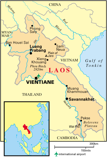 laos politique carte